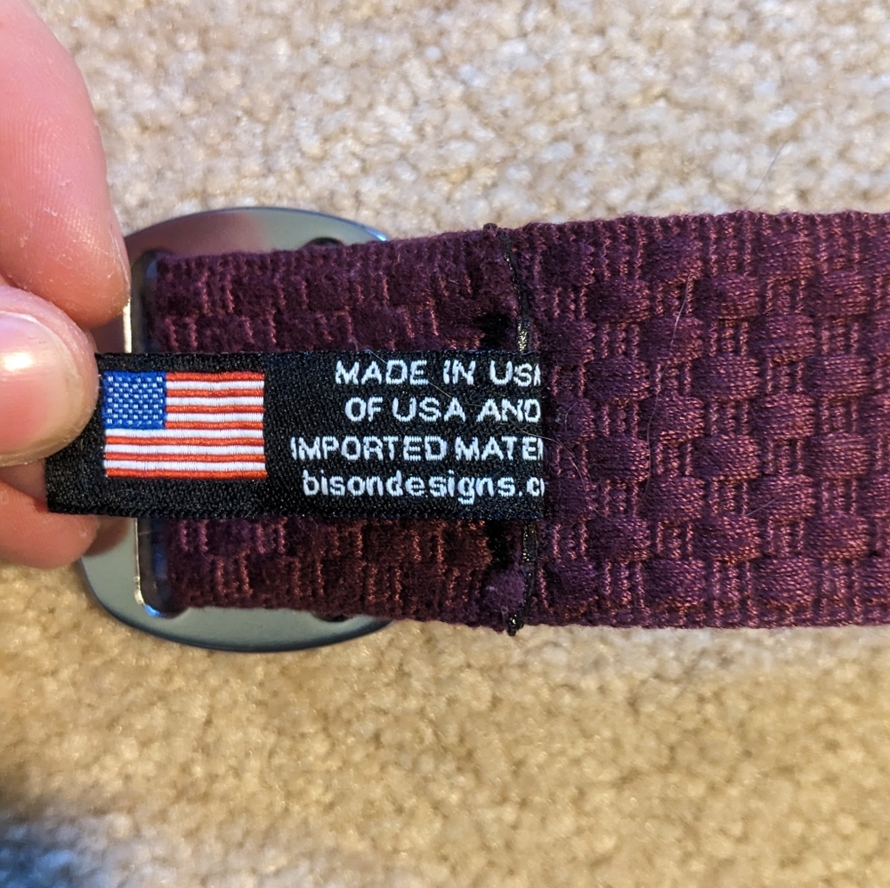 Bison designs belt size medium